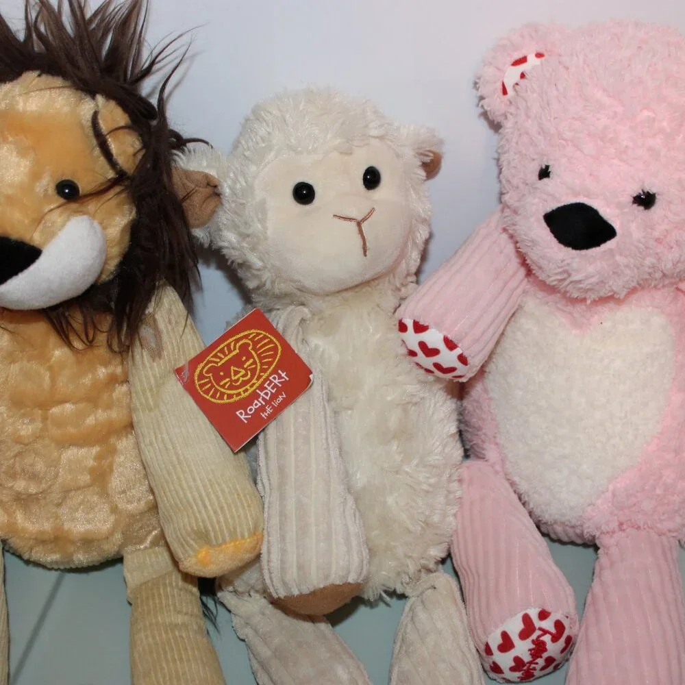 3 Scentsy Buddy & Scent Packets Lamb, Teddy Bear, and Roarbert the Lion